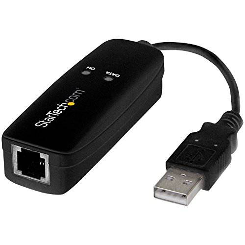 StarTech.com  USB 2.0 Fax 모뎀 - 56K 외장 하드웨어 다이얼 Up V.92 모뎀/ Dongle/ 변환기 - Computer/ 노트북 모뎀 -  USB to 전화 잭 -  USB Data 모뎀 - 네트워크 Fax/ Voice/ CMR/ POS ( USB56KEMH2)