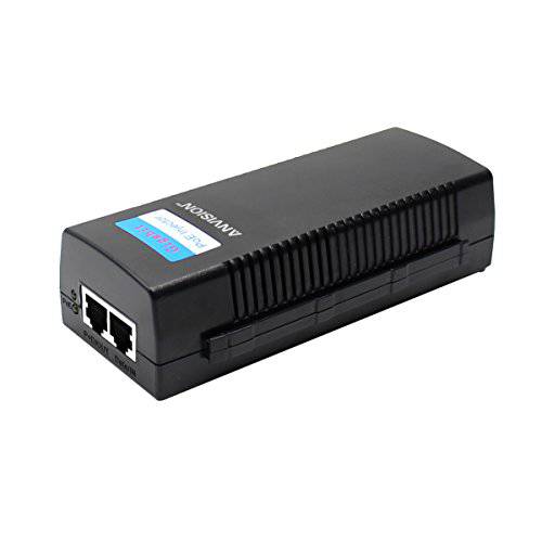 ANVISION 48V 0.8A 기가비트 PoE 파워 변환기 서플라이 Injector with AC Cord, IEEE 802.3af/ at Compliant, for IP Voip Phones, Cameras, AP and More