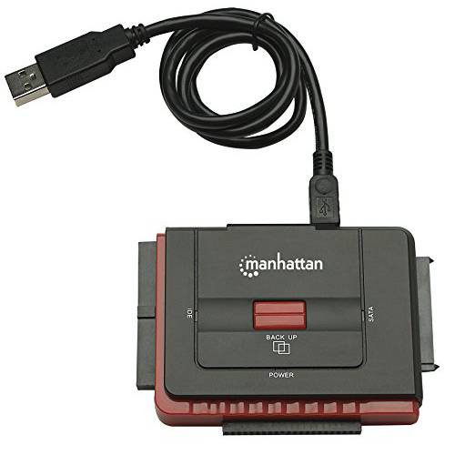 Manhattan Hi-Speed USB to SATA/ IDE 변환기 3-in-1 with One-Touch 백업 (179195)