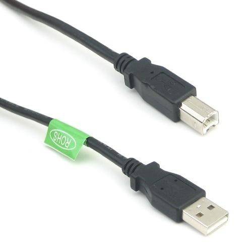 6 inch USB 2.0 A Male to B Male 케이블 - 블랙