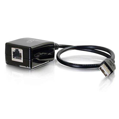 C2G 29348 USB 1.1 over Cat5 Superbooster 연장 동글 Transmitter, 블랙
