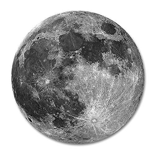 Earth Grey Moon Customized 라운드 마우스 패드 7.8X7.8 inch