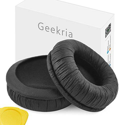Geekria 이어패드 호환 Sennheiser PX200, PXC150 헤드폰,헤드셋 교체용 귀 Pad/ 귀 Cushion/ 귀 Cups/ 귀 Cover/ 이어패드 리페어 부속 (Black)