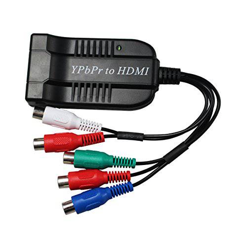 HDSUNbrandnameeng Male 컴포넌트 to HDMI 컨버터, 5RCA 컴포넌트 RGB YPbPr to HDMI 컨버터 support 1080P