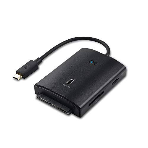케이블 Matters 10GbpsUSB C 멀티포트 변환기 (USB C Hub) with USB-A, USB-C, 마이크로SD and UHS-II SD 카드 리더, 리더기, 2.5 3.5 Inch SATA 하드디스크 and Optical 드라이브 리더, 리더기 - 벼락 3 Port 호환가능한