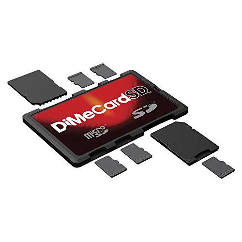 DiMeCard-SD: SD 마이크로SD 메모리 카드 홀더 신용 카드 사이즈 홀더 writable label