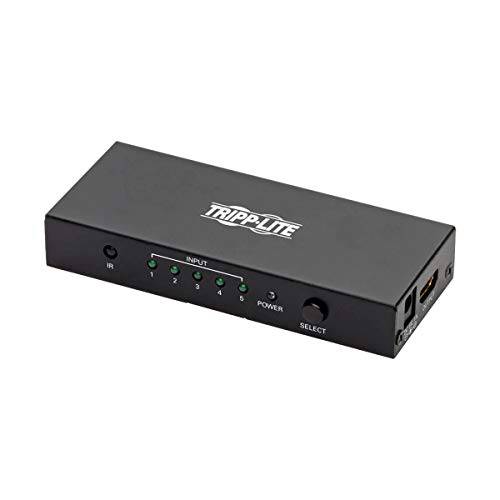 Tripp Lite HDMI Switch 5-Port for 비디오&  오디오 4K X 2K UHD 60 Hz with 원격 HDMI 2.0 HDCP 2.EDID (B119-005-UHD)
