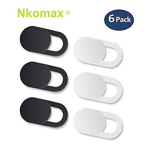 웹캠 커버 Slider 노트북 카메라 커버 nkomax 0.027in Ultra-Thin Fits Echo Spot 스마트폰 태블릿 맥북 컴퓨터 데스크탑 STRONG Adhensive Protecting 프라이버시 and Securtiy 6 Pack with