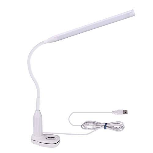 Deussol 데스크 램프,등,수면등,취침등 Led USB 라이트 클램프 On 테이블 램프,등,수면등,취침등 with Gooseneck for 독서 공부 침실 사무실,오피스