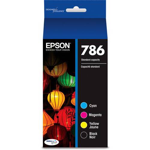 Epson T786120-BCS DURABrite 울트라 블랙 and 컬러 Combo Pack 스탠다드 용량 카트리지 잉크