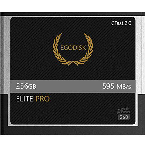 EgoDisk Elite 프로 256GB CFast 2.0 Card-(BLACKMAGIC URSA 미니 | BMPCC 포켓 | 4K  4.6K  6K | 캐논  XC10  XC15  1DX MARKII  C200  C300 | HASSELBLAD H6D-50C  H6D-100C) - 3 Year 워런티