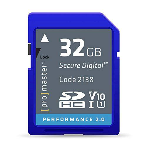 Promaster 32GB SDHC Class 10 메모리 카드 (Performance 2.0)