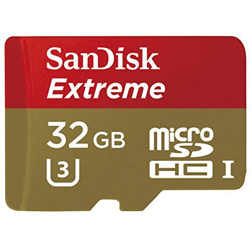 SanDisk Extreme 32GB UHS-I U3 마이크로 SDHC 메모리 카드 up to 60MB S Read 어댑터 포함-SDSDQXN-032G-G46A [Older Version]