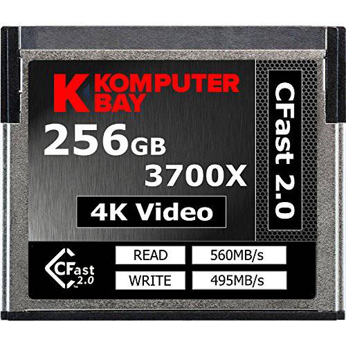 콤프터베이 프로페셔널 3700x 256GB CFast 2.0 카드 (Up to 560MB/ s Read and up to 495 MB/ s Write)