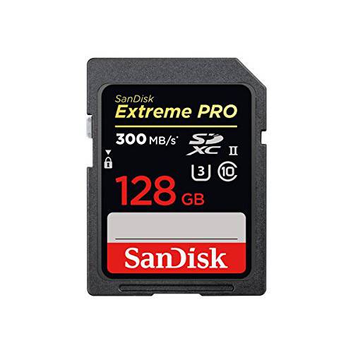 SanDisk SDSDXPK-128G-ANCINSandisk Extreme 프로 - 플래시 메모리 카드 - 128 GB - SDXC UHS-II - 블랙