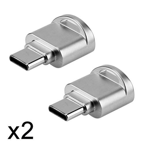 CY 2pcs USB Type C USB-C to 미니 SD SDXC TF 카드 리더,리더기 변환기 for 맥 북, 독서&  휴대폰, 스마트폰