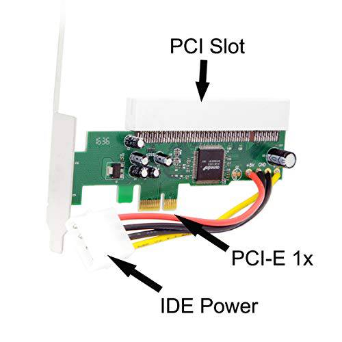 Cablecc PCI-Express PCIE PCI-E X1 X4 X8 X16 to PCI Bus Riser 카드 변환기 컨버터 with 브라켓 for 윈도우