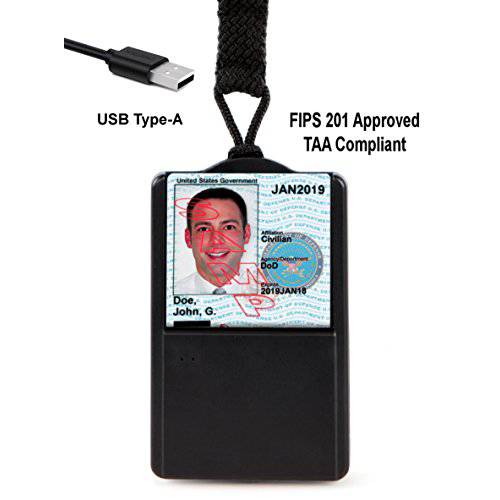 SGT118X 스마트 Badge CAC ID 보유자&  USB 스마트 카드 리더, 리더기 -  USB A 커넥터