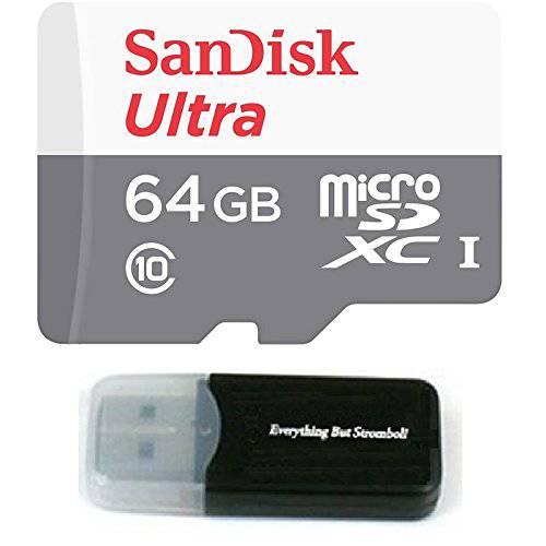 Sandisk 미니 SDXC 울트라 마이크로SD TF Flash 메모리 카드 64GB 64G Class 10 works with 고프로 히어로 5/ Hero5 세션 고 프로 w/ Everything But Stromboli 메모리 카드 리더,리더기
