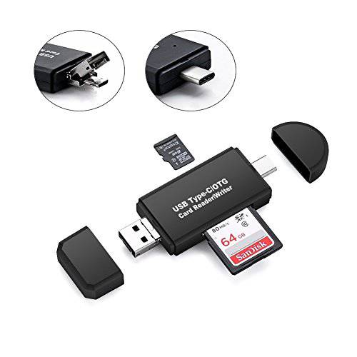 메모리 카드 리더,리더기, SD/ 미니 SD 카드 리더,리더기 and 미니 USB OTG to USB 2.0 변환기 with 스탠다드 USB Male 미니 USB Male 커넥터 for PCs and 노트북 Smartphones/ 태블릿 with OTG 기능