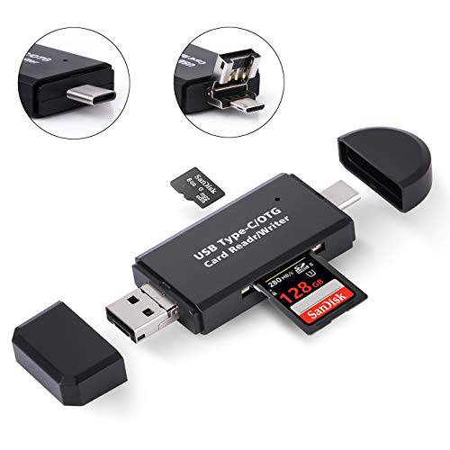 COCOCKA 마이크로 SD 카드 리더,리더기 3-in-1 USB 2.0 메모리 카드 리더,리더기 OTG 어댑터 PC 노트북 스마트 휴대폰 태블릿 for