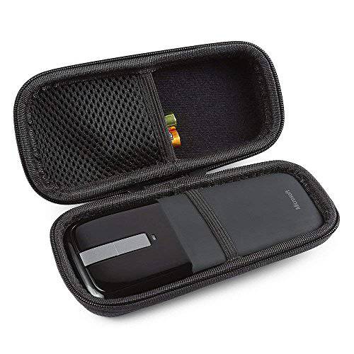 BOVKE Protective 캐링 케이스 for 마이크로소프트 Arc Touch 무선 마우스 하드 EVA 충격방지 여행용 스토리지 Pouch 커버 Bag, 블랙