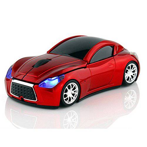MGbeauty Sports 차량용 마우스 무선 마우스 컴퓨터 마우스 노트북 Optical 게이밍 마우스 레드 (Red)