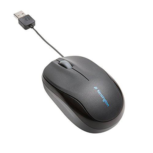 Kensington 프로 호환 Retractable 휴대용 마우스 for 맥 or PC (Black)