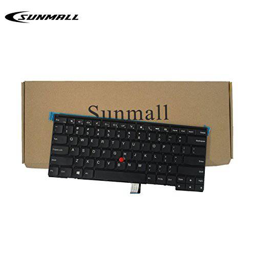 SUNMALL 키보드 교체용 with 프레임 for 레노버 ThinkPad T431 T431S E431 T440 T440P T440S E440 L440 T450 T450S T460 T460P L450 T440E Series 노트북 US 블랙 Layout