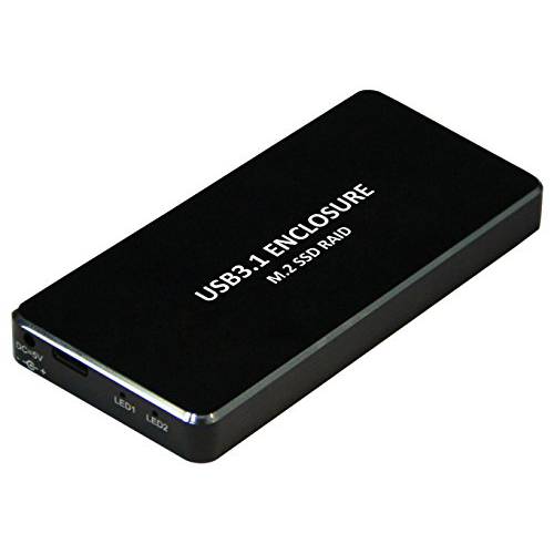 XtremPro 3.0 USB 미니 B to MSATA SSD 하드 Disk 박스 휴대용 케이스 w/ LED 지시자 - 블랙 (11010)