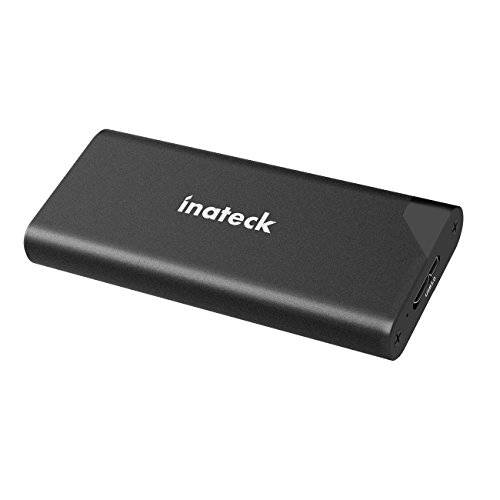 Inateck 알루미늄 M.2 SATA to USB 3.0 외장 하드디스크 케이스 for M.2 SSD, support UASP and 2240 - 2280 NGFF SSD, Lengthened(FE2012N)