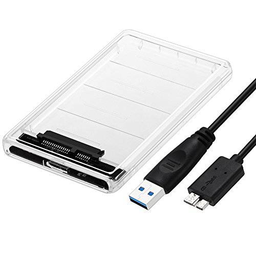 E2E Transparent Clear USB 3.0 to SATA 2.5-inch 하드디스크 HDD SSD SSD High-Speed 케이스 외장 케이스