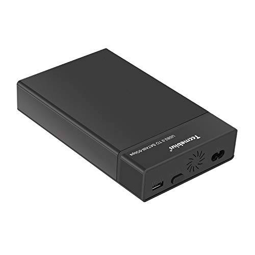 Tccmebius 외장 하드디스크 케이스 USB 3.0 to SATA 탈부착 스테이션 for 2.5/ 3.5 Inch SATA I/ II/ III HDD SSD, Up to 10TB, 지원 UASP&  자동적 인 수면 Function, Tool-Free (TCC-S8)
