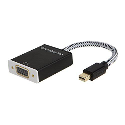 미니 DP to VGA, 메탈 미니DisplayPort, 미니 DP (Thunderbolt Port Compatible) to VGA Female Adapter, DP v1.2 지원 1080P,