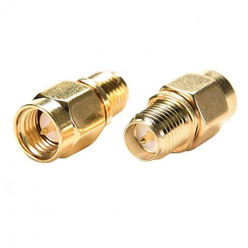 RF design SMA Male Plug to RP-SMA Female 2 Pieces RF 동축, 동축ial,COAX 동축 변환기 Coupling 견과, 견과류 커넥터 Golden