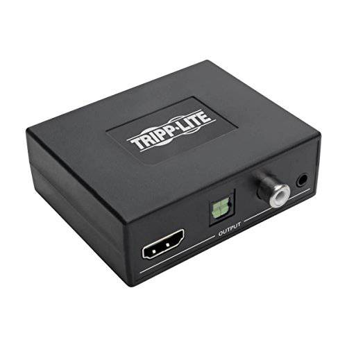 Tripp Lite 4K HDMI 오디오 압출 De-embedder w/ TOSLINK,  RCA& 3.5 mm 스테레오 Output, 7.1 Channel, HDCP 2.2, 4k @ 60Hz (P130-000-AUD4K6)