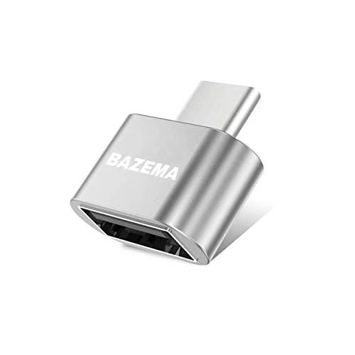 BAZEMA 휴대용 USB Type C to USB 고속 변환기 for 맥북 프로 2017/ 2016 and Other Type-C 디바이스 (Aluminum Gray)