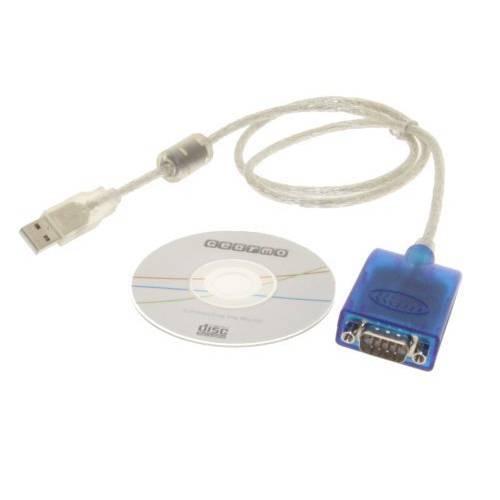 Gearmo USB to RS-232 Serial 변환기 with 고속 FTDI Chip 프로 RS232 Serial DB9 케이블 변환기 Connects with Plug-and-Play for 윈도우 10, 7 (32/ 64bit)
