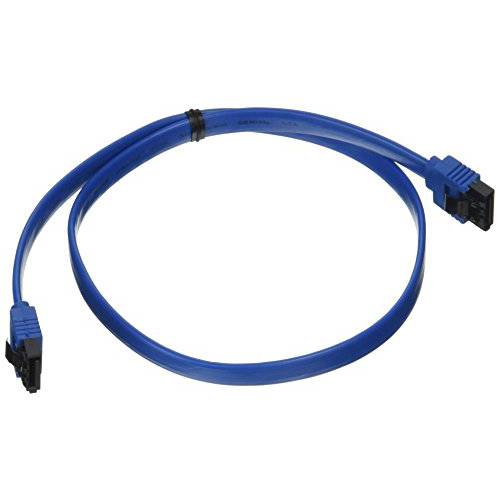 Monoprice 108782 18-Inch SATA 6Gbps 케이블 with Locking Latch, 블루
