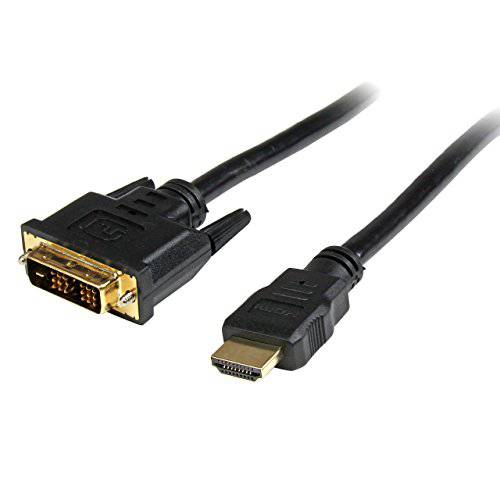 brandnameeng.com 6ft HDMI to DVI D 변환기 케이블 - Bi-Directional - HDMI to DVI or DVI to HDMI 변환기 for Your 컴퓨터 모니터 ( HDMIDVIMM6), 블랙
