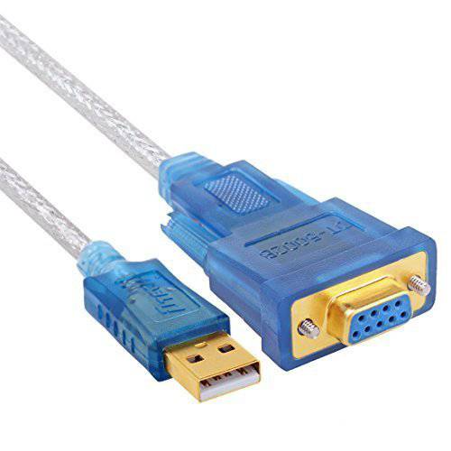 DTECH 6 Feet USB to RS232 DB9 Female Serial 변환기 케이블 support USB 2.0 윈도우 10 8 7 맥 Linux