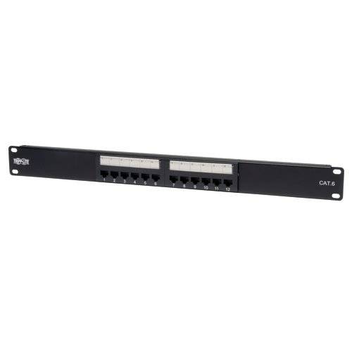 Tripp Lite 12-Port 1U 랙마운트 Cat6 110 패치 Panel 568B, RJ45 Ethernet(N252-012)