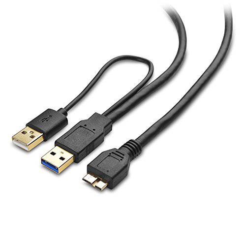 CableMatters 미니USB 3.0 toUSB 분배 Cable(USB Y-Cable, USB Y Cable) 20 Inches
