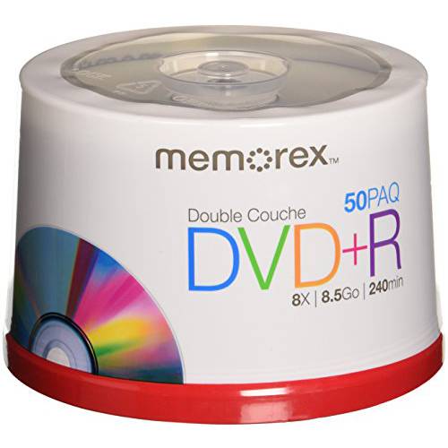 Memorex 8.5 GB 8 X 더블 레이어 DVD R - 50 Pack Spindle