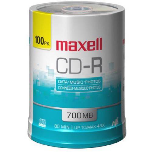 Maxell 648200 프리미엄 퀄리티 레코딩 서피스 노이즈 프리 재생 공시디 700Mb CD-Recordable 48x Write 속도
