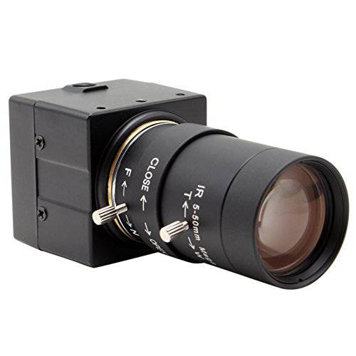 2MP 5-50mm Varifocal 렌즈 Webcam, 1080P USB 카메라 with 소니 IMX322 for 영상 Calling, 레코딩 H.264& Low Illumination USB 카메라 for 안드로이드 윈도우 맥 Linux, 고 스피드 USB2.0 Webcam, 포커스 조절가능