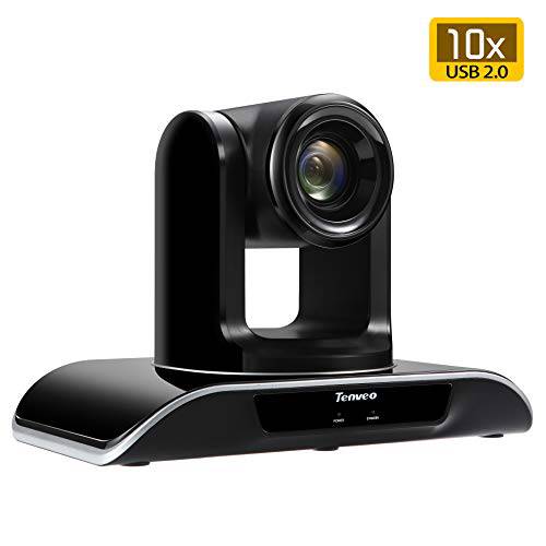 Tenveo  비디오 Conference 카메라 10X Optical Zoom 풀 HD 1080p USB PTZ 카메라 사무용 회의 (TEVO-VHD102U)