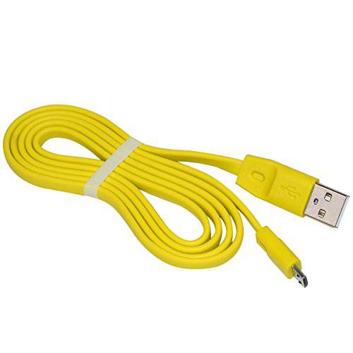 3FT Upgrade UE 붐 USB 충전 케이블 교체용 파워 서플라이 케이블 for UE 붐 Roll Miniboom W18 X100 X300 무선 스피커 (Flat, Yellow)