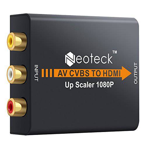 Neoteck Alloy 1080P 3RCA AV CVBS Composite to HDMI 컨버터 AV to HDMI 변환기 TV PC PS3 STB Xbox VHS VCR Blue-Ray DVD 플레이어 Projector-Upgraded Version for