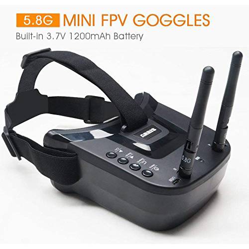 5.8Ghz FPV Goggles, ARRIS VR-009 영상 헤드폰,헤드셋 5.8G 40CH HD 3 Inch 16:9 디스플레이 미니 FPV Goggles for FPV 쿼드콥터 Drones